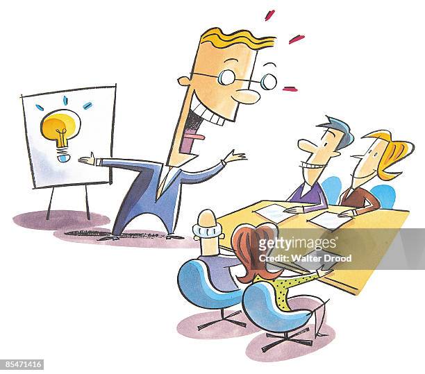 72 Small Group Presentation Cartoon Photos and Premium High Res Pictures -  Getty Images