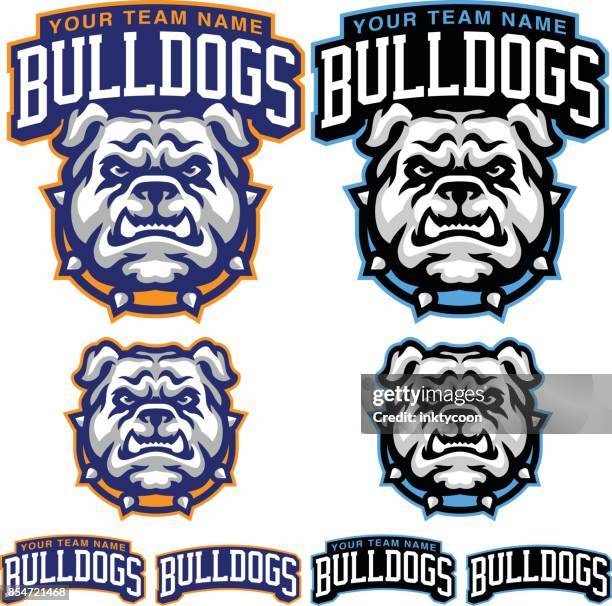 stockillustraties, clipart, cartoons en iconen met bulldog sport kit - bulldog