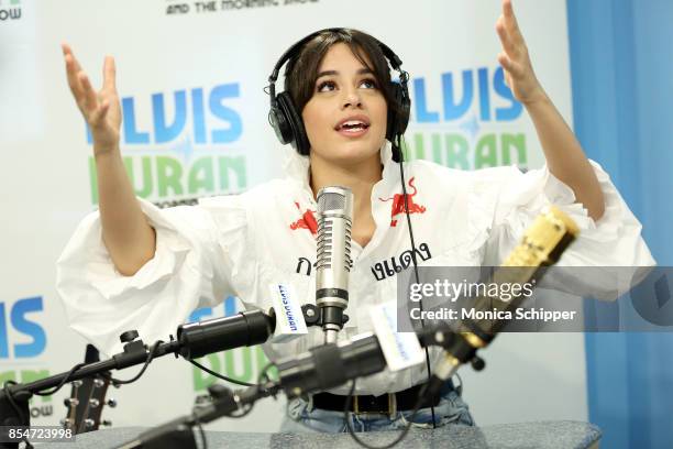 Singer-songwriter Camila Cabello visits "The Elvis Duran Z100 Morning Show" at Z100 Studio on September 27, 2017 in New York City.