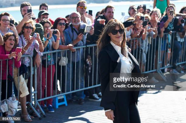 Actress Monica Bellucci attends the Donostia Award photocall during the 65th San Sebastian International Film Festival on September 27, 2017 in San...