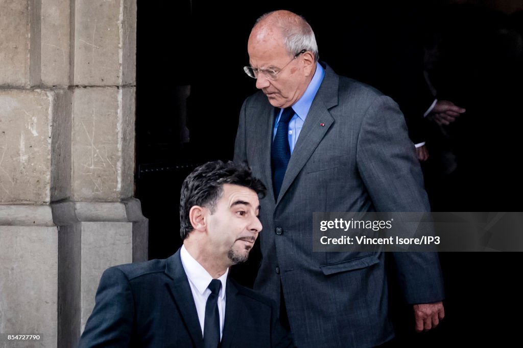 Liliane Bettencourt's Funeral At Eglise Saint Pierre In Neuilly Sur Seine