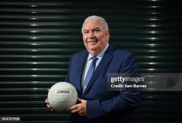 Dublin , Ireland - 27 September 2017; At the announcement of EirGrid as team sponsor for the International Rules side, that will travel to Australia...