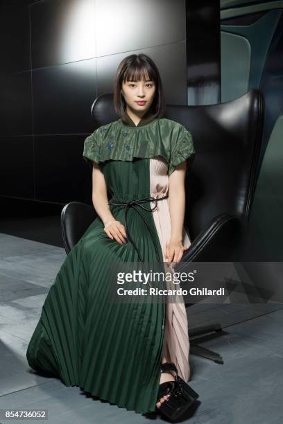 Actress Suzu Hirose is photographed for Self Assignment on September 4, 2017 in Venice, Italy. .