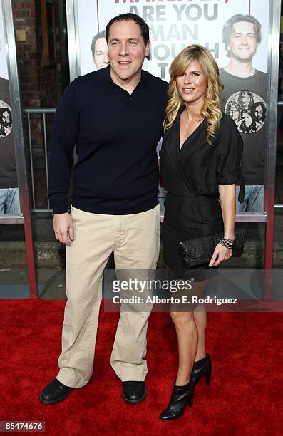 Actor Jon Favreau and Joya Tillem arrive at the premiere of "I Love You, Man" held at the Mann's Village Theater on March 17, 2009 in Westwood,...