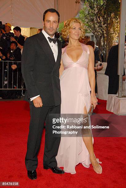Designer Tom Ford and actress Natasha Richardson attend the Metropolitan Museum of Art Costume Institute Gala "Superheroes: Fashion And Fantasy" at...