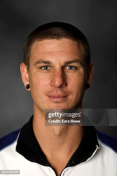 Paralympic Snowboarder Evan Strong poses for a portrait during the Team USA Media Summit ahead of the PyeongChang 2018 Olympic Winter Games on...