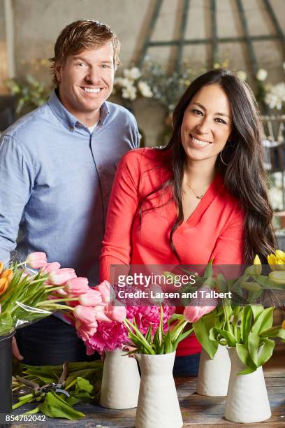 Day in the life of HGTV's 'Fixer Uppers' Joanna Gaines and Chip Gaines for HGTV on December 14, 2015 in Waco, Texas.