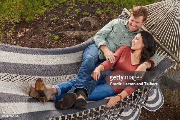 Joanna Gaines and Chip Gaines of HGTV's 'Fixer Uppers' are photographed for People Magazine on August 23, 2016 in Waco, Texas.