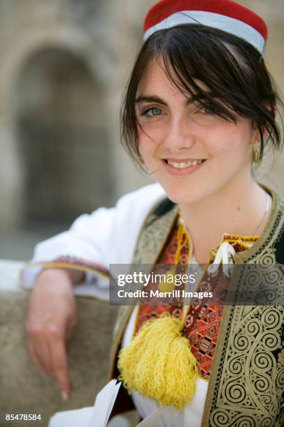 Young woman in traditional clothing