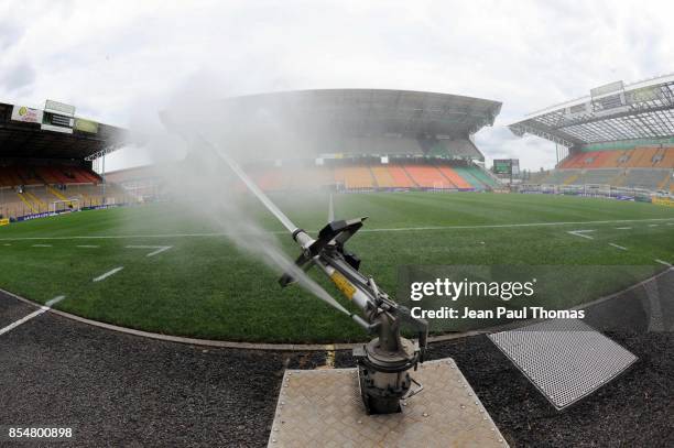 Illustration Arrosage Pelouse - - Saint Etienne / Sochaux - 2eme journee de Ligue 1 - Stade Geoffroy Guichard - Saint Etienne -