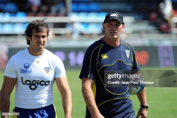 Vern COTTER / Brock JAMES - - - Bourgoin / Clemront Auvergne - 1ere Journee de Top 14 - Stade Pierre Rajon -