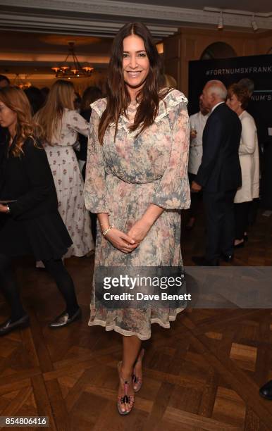 Lisa Snowdon attends the Fortnum's x Frank private viewing at Fortnum & Mason on September 27, 2017 in London, England.