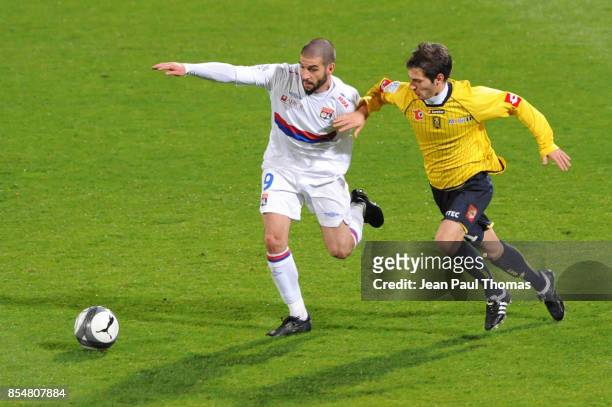 Lisandro LOPEZ / Vincent NOGUEIRA - - - Lyon / Sochaux - 9eme journee de Ligue 1 - Stade Gerland - Lyon -