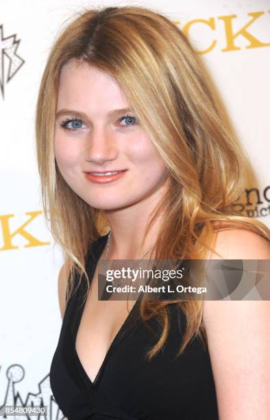 Actress Sophia De Mornay-O'Neal arrives for the Premiere Of Magnolia Pictures' "Lucky" held at Linwood Dunn Theater on September 26, 2017 in Los...