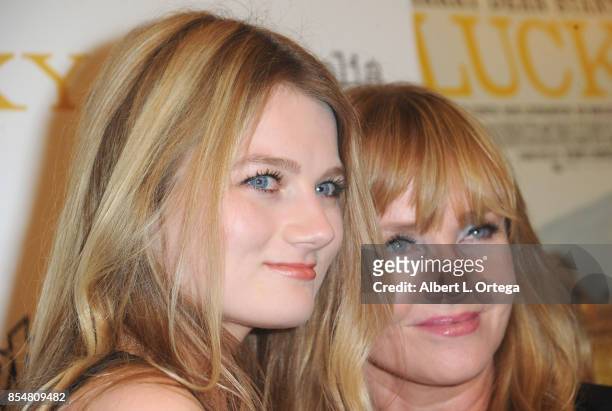 Actress Rebecca De Mornay and daughter Sophia De Mornay-O'Neal arrive for the Premiere Of Magnolia Pictures' "Lucky" held at Linwood Dunn Theater on...