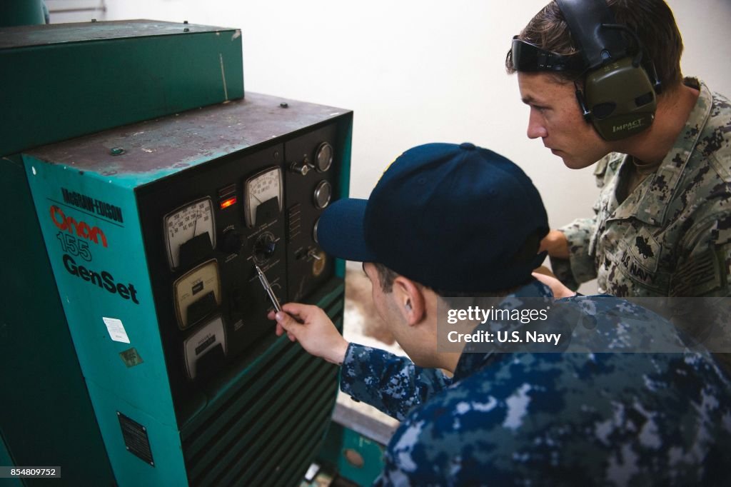 US Navy Assists As Puerto Rico Faces Extensive Damage After Hurricane Maria
