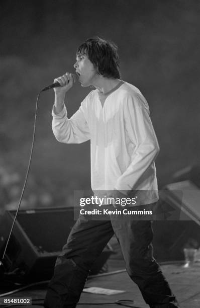 Stone Roses Singer 47 Stone Roses Spike Island Photos & High Res Pictures - Getty Images