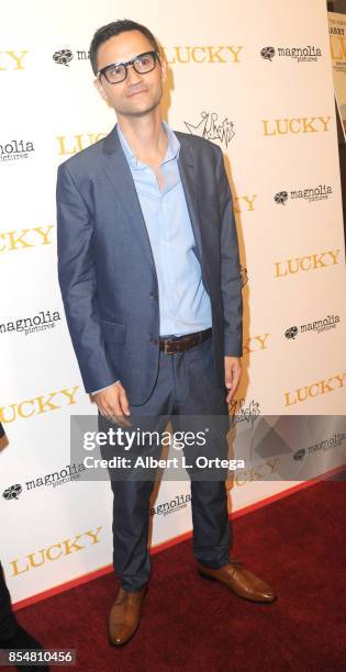 Producer Richard Kahan arrives for the Premiere Of Magnolia Pictures' "Lucky" held at Linwood Dunn Theater on September 26, 2017 in Los Angeles,...