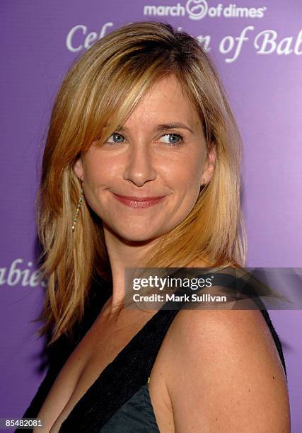 Actress Kellie Martin arrives at the "Celebration of Babies" silent auction and luncheon to benefit March of Dimes on September 27, 2008 in Beverly...