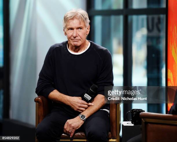 Actor Harrison Ford visits Build Series to discuss the movie "Blade Runner 2049" at Build Studio on September 27, 2017 in New York City.
