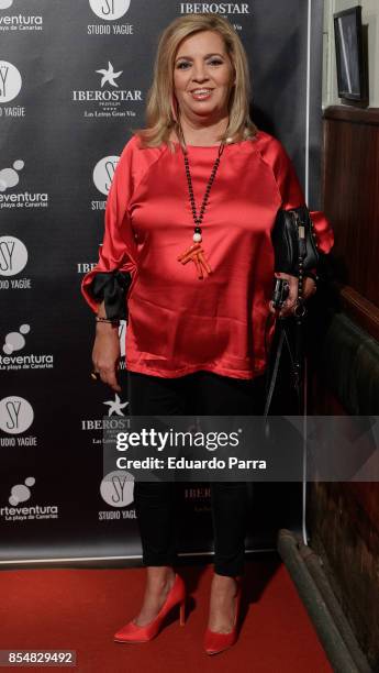 Carmen Borrego attends the 'Chicote Awards 2017' photocall at Museo Chicote restaurant on September 27, 2017 in Madrid, Spain.