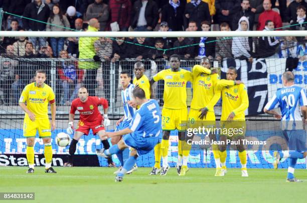 Coup Franc - Grenoble / Nantes - 8eme journee de Ligue 1 -