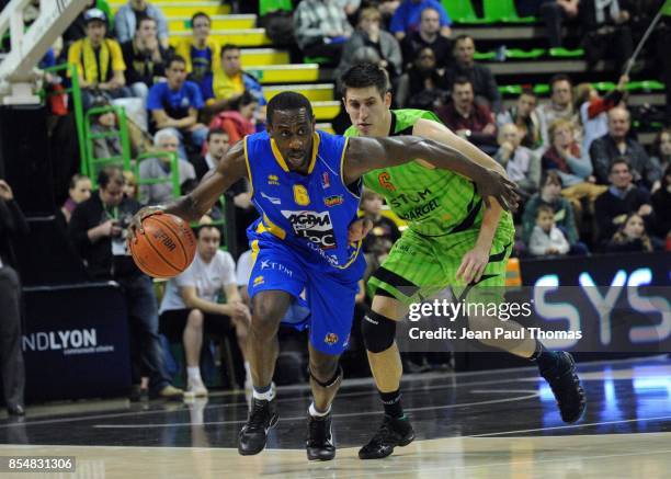 Paccelis MORLENDE - Paul LACOMBE - - Asvel / Hyeres Toulon - 17e journee Pro A,