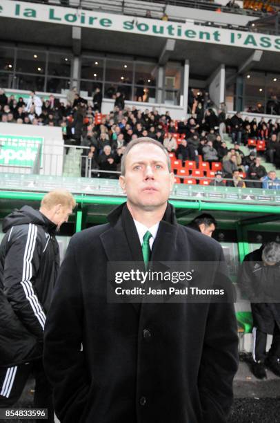 Alain PERRIN - - Saint Etienne / Caen - 23eme journee de Ligue 1 -