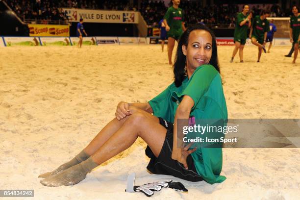 Vincent MCDOOM - - - Le Show Beach soccer a Lyon - Tournoi des celebrites - Match caritatif pour l'association Un sourire, Un espor pour la vie,