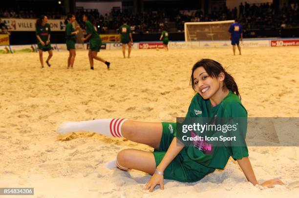 Karima Charni - - - Le Show Beach soccer a Lyon - Tournoi des celebrites - Match caritatif pour l'association Un sourire, Un espor pour la vie,