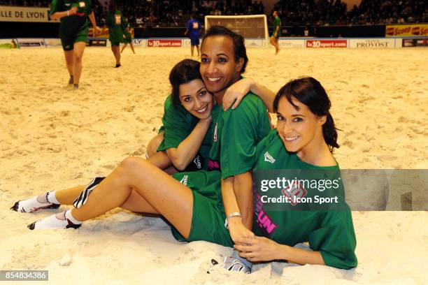 Vincent MCDOOM - Karine LIMA - Karima Charni - - - Le Show Beach soccer a Lyon - Tournoi des celebrites - Match caritatif pour l'association Un...