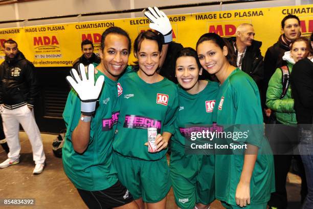 Vincent MCDOOM - Karine LIMA - Karima Charni - - - Le Show Beach soccer a Lyon - Tournoi des celebrites - Match caritatif pour l'association Un...