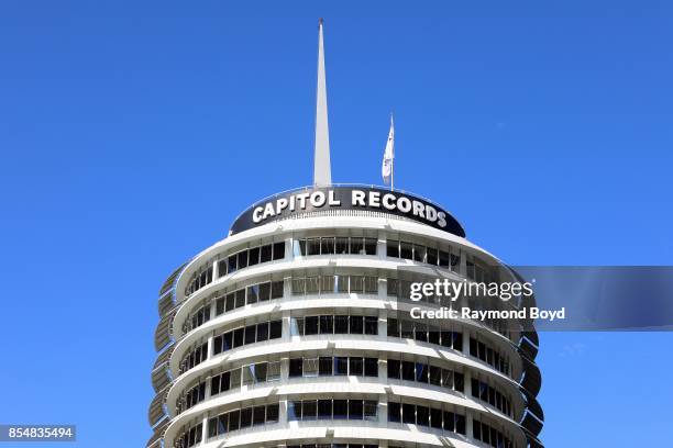 Capitol Records building in Los Angeles, California on September 11, 2017.