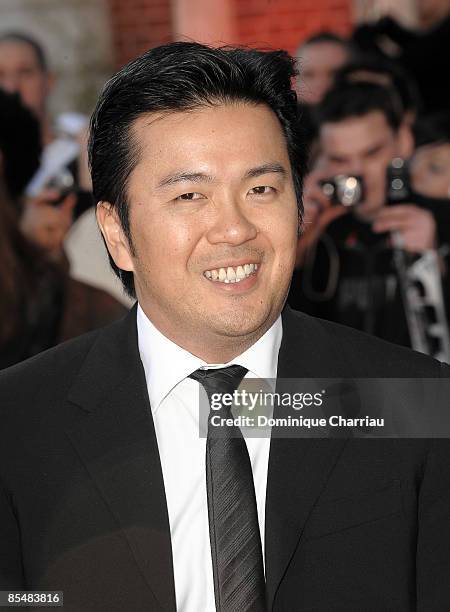 Justin Lin attends "La fille RER" Premiere on March 16, 2009 at La Cinematheque in Paris, France