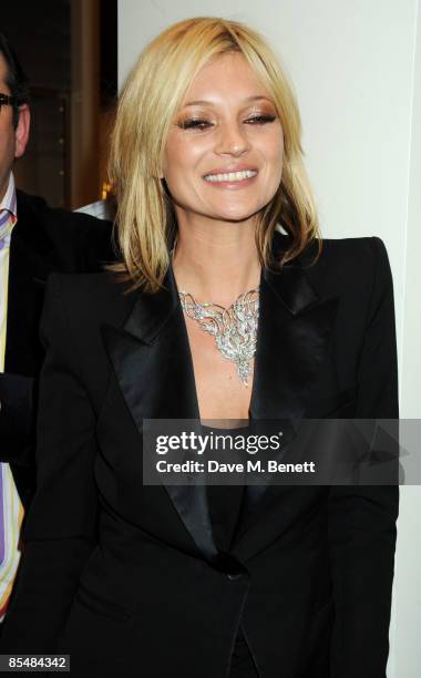 Kate Moss attends the Mummy Rocks official launch and charity auction in aid of the Great Ormond Street Hospital Children's Charity, at Garrard on...