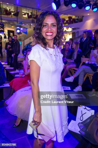 Laurence Roustandjee attends the Christophe Guillarme show as part of the Paris Fashion Week Womenswear Spring/Summer 2018 on September 27, 2017 in...