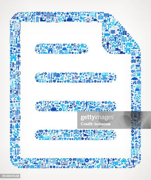 document construction industry vector icon pattern - property developer computer stock illustrations
