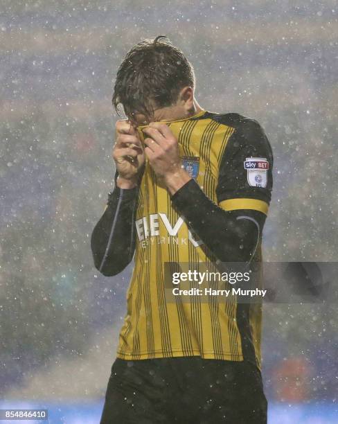 Adam Reach of Sheffield Wednesday looks dejected after the Sky Bet Championship match between Birmingham City and Sheffield Wednesday at St Andrews...