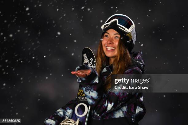 Snowboarder Hailey Langland poses for a portrait during the Team USA Media Summit ahead of the PyeongChang 2018 Olympic Winter Games on September 27,...