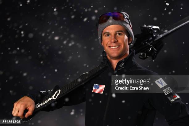 Freestyle Skier Mac Bohonnon poses for a portrait during the Team USA Media Summit ahead of the PyeongChang 2018 Olympic Winter Games on September...