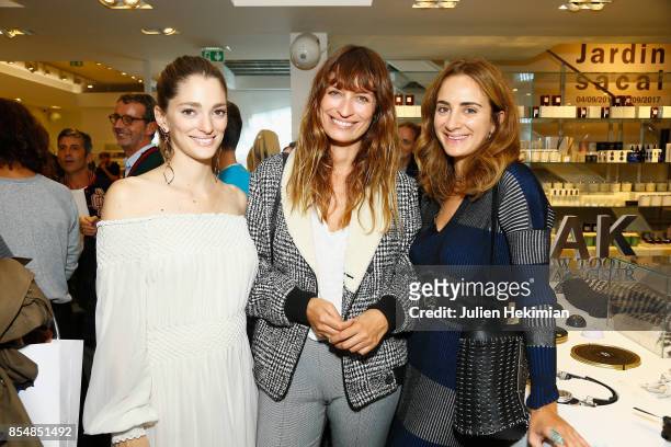 Sofia Sanchez de Betak, Caroline de Maigret and Alexia Niedzielski attend the Betak Cocktail at Colette as part of the Paris Fashion Week Womenswear...
