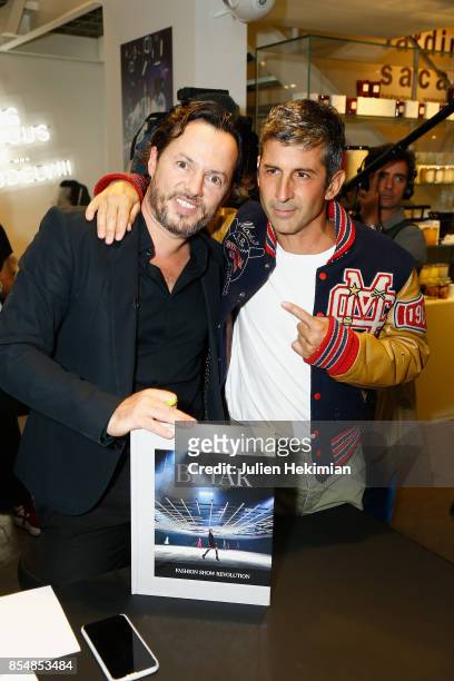 Alexandre de Betak and Andre Saraiva attend the Betak Cocktail at Colette as part of the Paris Fashion Week Womenswear Spring/Summer 2018 on...