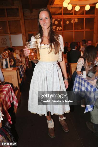 Florinda Bogner, daughter of Willy Bogner during the Oktoberfest at Theresienwiese on September 27, 2017 in Munich, Germany.