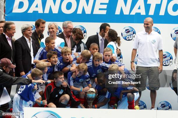 Joie de l'Equipe de France - - Danone Nation Cup - Coupe du Monde des Benjamins - Parc des Princes - Paris,