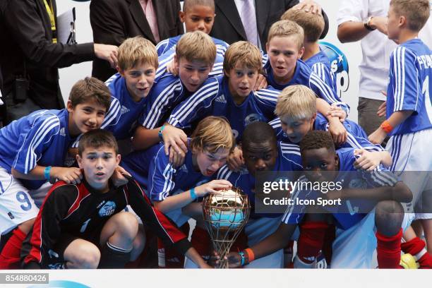 Joie de l'Equipe de France - - Danone Nation Cup - Coupe du Monde des Benjamins - Parc des Princes - Paris,