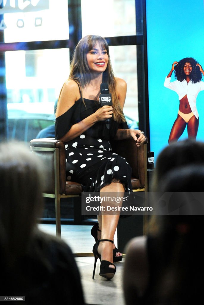 Build Presents Sofia Vergara Discussing The EBY Lingerie Line