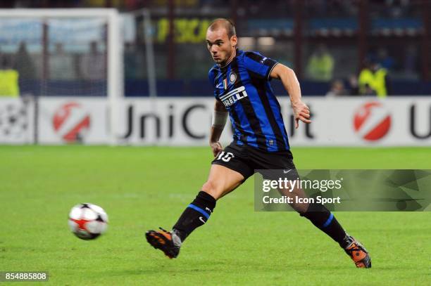 Wesley SNEIJDER - - Inter Milan / Barcelone - Champions League 2009/2010 - Stade Giuseppe Meazza - Milan -