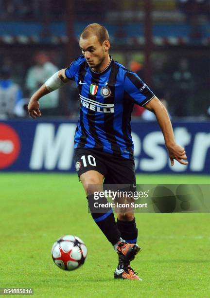 Wesley SNEIJDER - - Inter Milan / Barcelone - Champions League 2009/2010 - Stade Giuseppe Meazza - Milan -