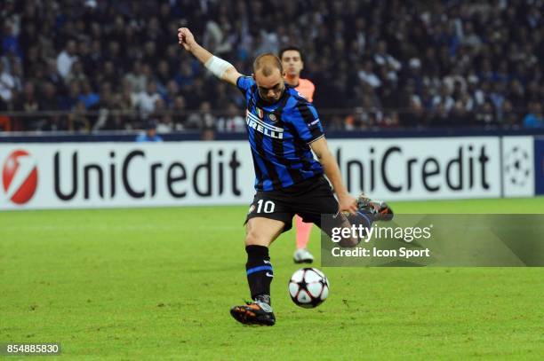 Wesley SNEIJDER - - Inter Milan / Barcelone - Champions League 2009/2010 - Stade Giuseppe Meazza - Milan -