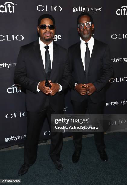 Nathan Morris and Sean Stockman of "Boys to Men" attend the 2017 Clio Awards at Lincoln Center on September 27, 2017 in New York City.